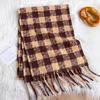 Women Lattice Imitation Cashmere Scarf Autumn And Winter Thick Fashion Warm Wild Scarf Shawl Tassel Scarves Bufanda Blanket