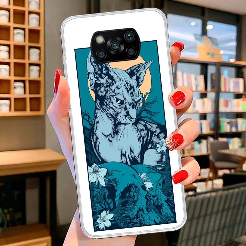 Lavaza Sphynx Sphinx Cat Cover Phone Case For Xiaomi Poco F7 Ultra X7 X6 X5 Pro M7 Redmi 15C 15 13C 13 12C 12 10C 10 9A 9C 9T 9