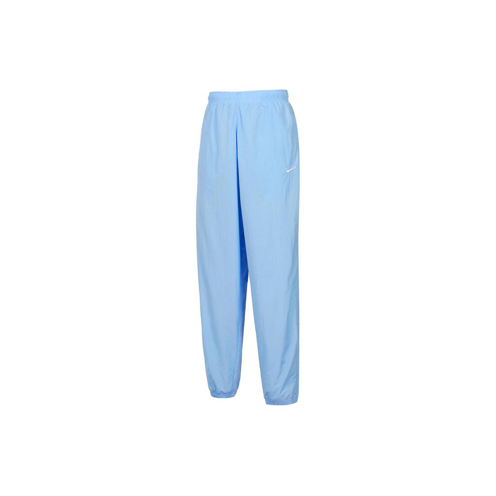Nike Swoosh Embroidered Vintage Nylon Track Pants Men Bottoms Light-Blue CD6544-436