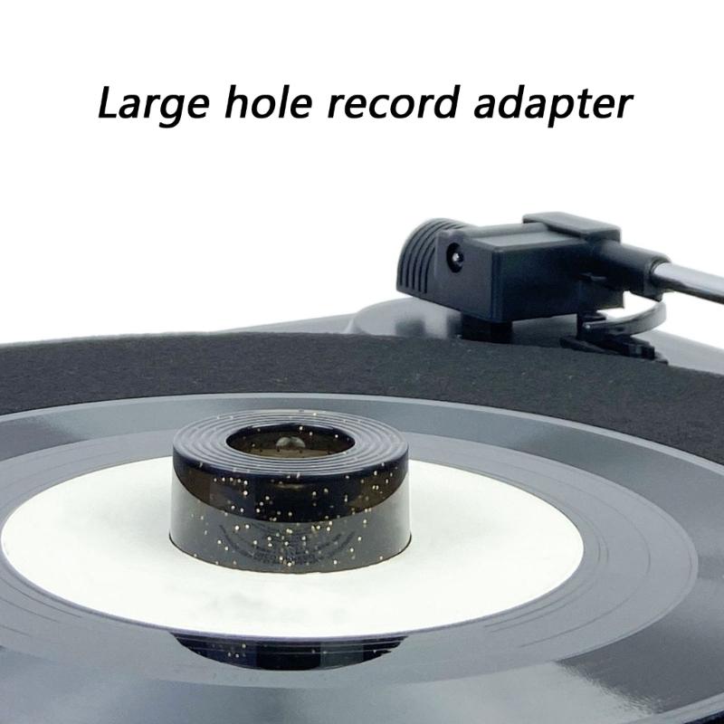 Quick Install LP45 Turntable Adapter ABS Build Vinyls Record Dome Secures Fit Reduces Skipping NoiseFree Playbacks