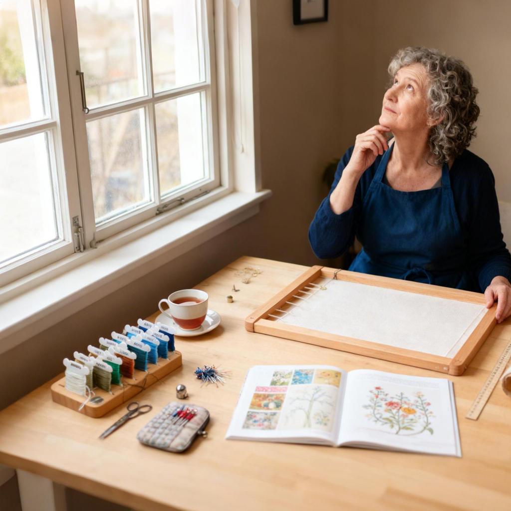 Embroidery Floss Storage 15-Slot Wooden Spool Storage Magnetic Floss Bobbin Holder For Hobbyists Quilters Artists Home Craft