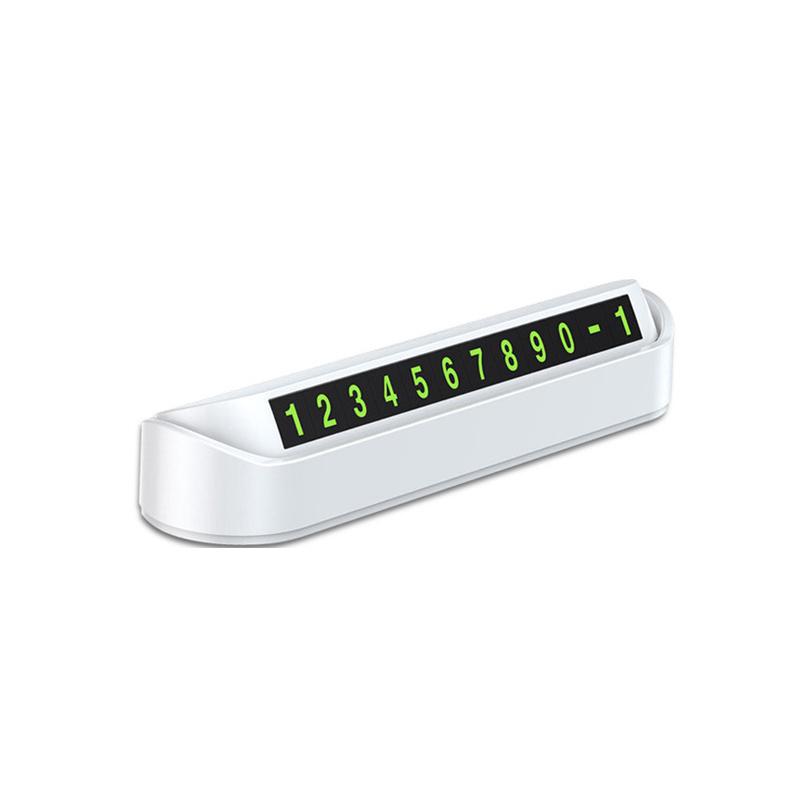 Světelná karta pro dočasné parkování auta s telefonním číslem, štítek s telefonním číslem, samolepka pro zastavení v parkovišti, styling auta, auto příslušenství