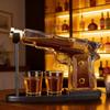 Pistol Shape Whiskey Decanter Set with 2 Shot Glasses – Novelty Gun Liquor Dispenser for Bar, Man Cave, Groomsmen Gift