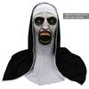 Halloween Nun Horror Mask Cosplay Scary Latex Masks With Headscarf Full Face Helmet Halloween Party Props