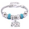 Adjustable Crystal Butterfly Beaded Bracelet - European & American Style Jewelry for Women