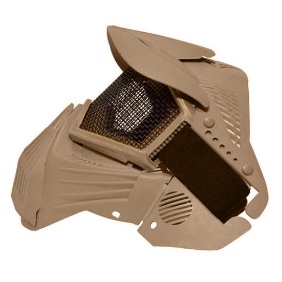 Taktická Airsoft Pro celoobličejová maska s ochrannými brýlemi s kovovou mřížkou