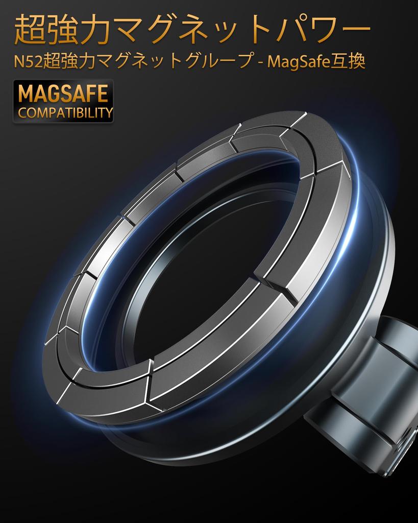 MOSENVKA Tripod Smartphone Mobile Phone MagSafe Magnetic Phone MagSafe Aluminum Super Strong Magnetic Slim and Smartphone Tripod with Inch Screw