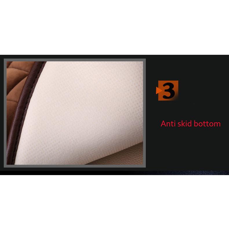 WTEMPO Car Cushion Short Plush Warm Cotton Pad Simple Comfortable Car Cushion Non-slip Breathable Car Cushion