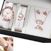 Jewelry and Butterfly Watch Set Trendy Alloy Jewelry Elegant Alloy Accessories Alloy Texture Perfect for Women Fashion