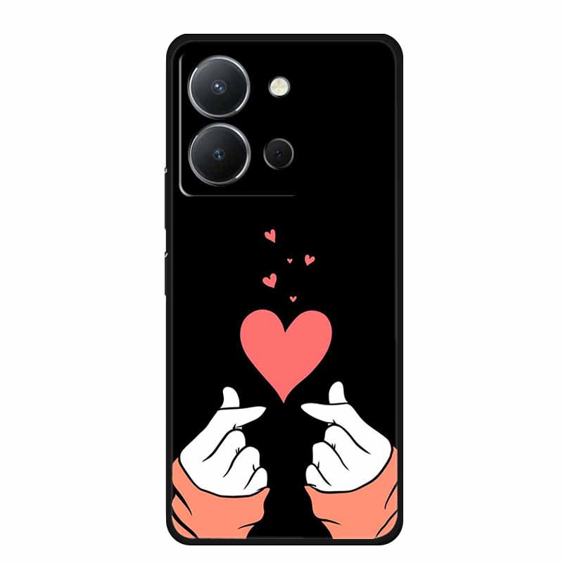For Vivo Y36 4G Case Luxury TPU Soft Silicone Phone Cases Back Cover For VivoY36 4G Russian Version Shockproof Flowers New Funda