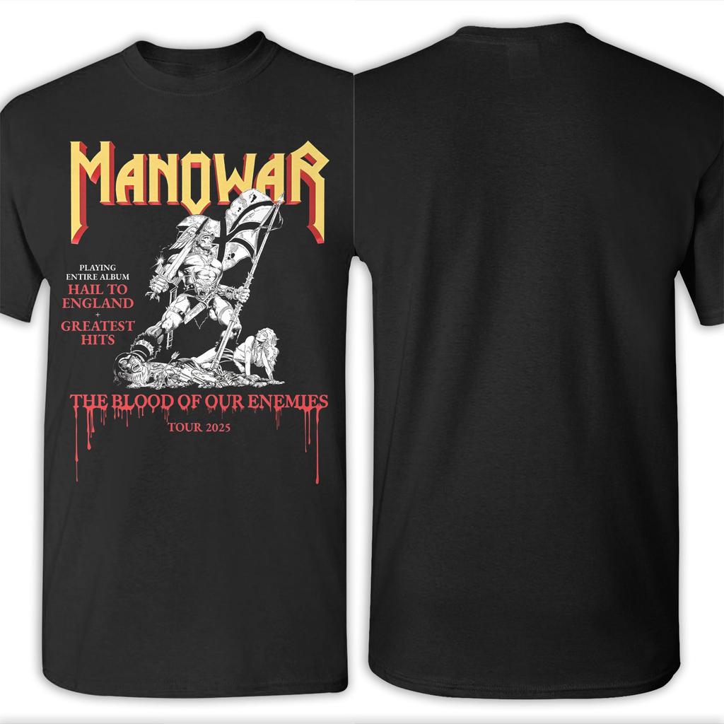 The Blood Of Our Enemies Manowar Tour 2025 Grafické potisky Pánská Dámská Bavlněná Trička Oblečení