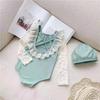 Trendy Girls' Long-Sleeve One-Piece Swimsuit with Korean Style Lace Ruffles