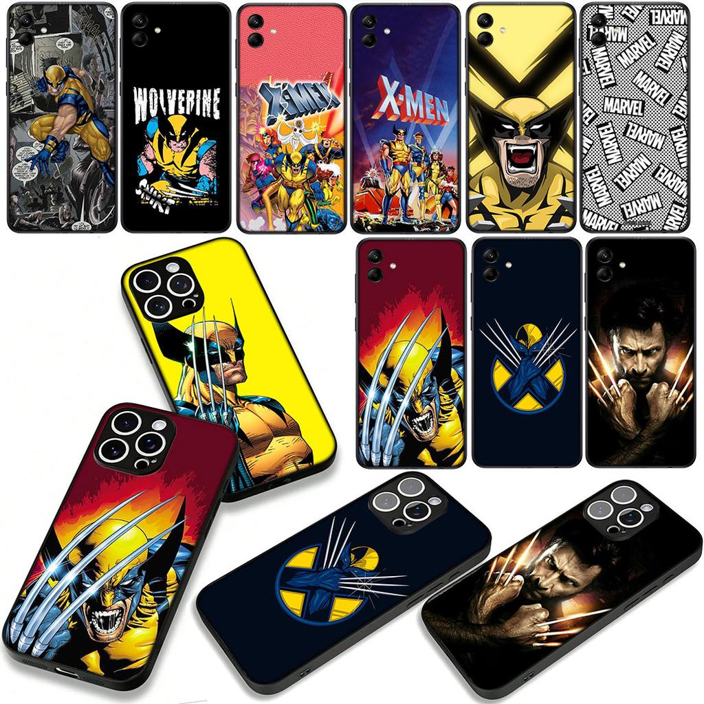 for Samsung Galaxy A07 A13 A12 A14 A23 A42 A50 A51 A52 A53 A70 A71 A72 A21S A04 Note 20 9 8 10 Case Marvel X Men Wolverine Xmen