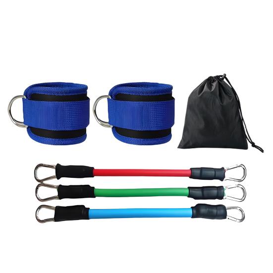 Fitness Ankle Strap with 3 Resistance Bands Glute Workouts Leg Training Kickbacks Booty Hip Abductors Body Exercise Ankle Resistance Bands with Cuffs