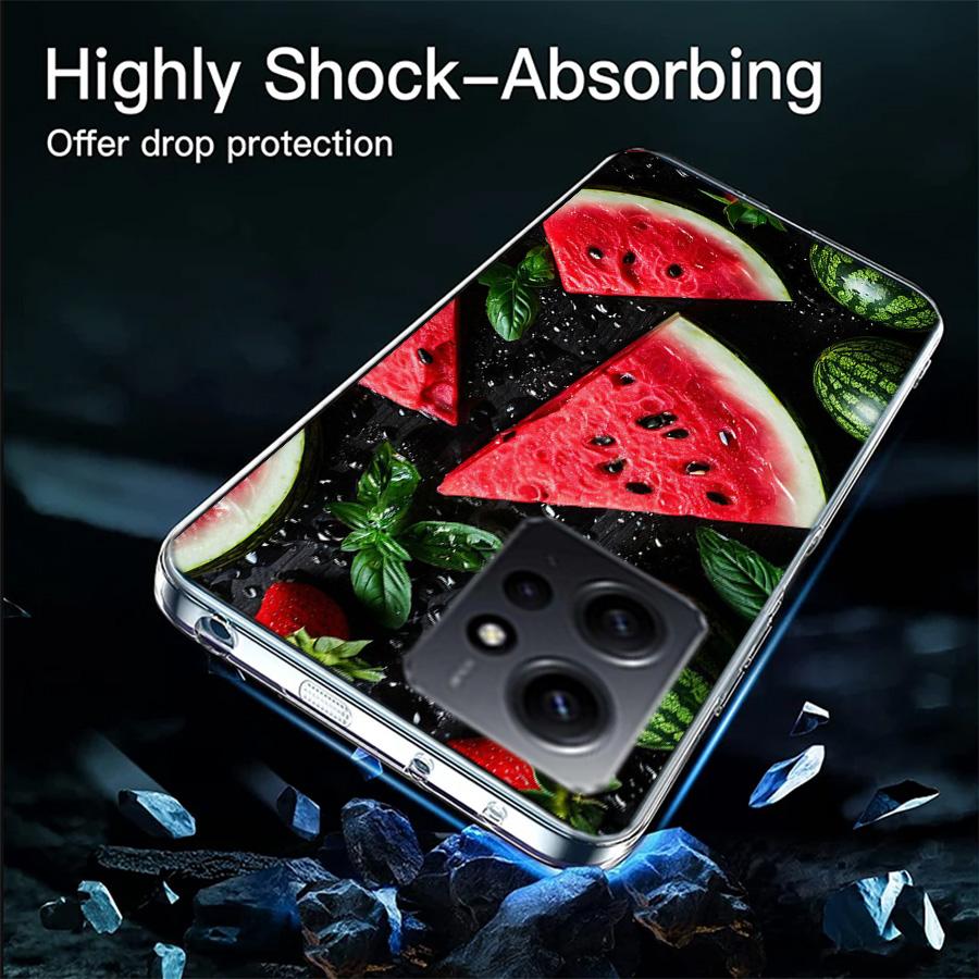 Watermelon Summer Fruit Phone Case For Redmi 12 13C 12C 15C 9 10 10C Note 13 Pro Plus 14 15 Pro 9T 9C 9A TPU Soft Cover Clear Ce