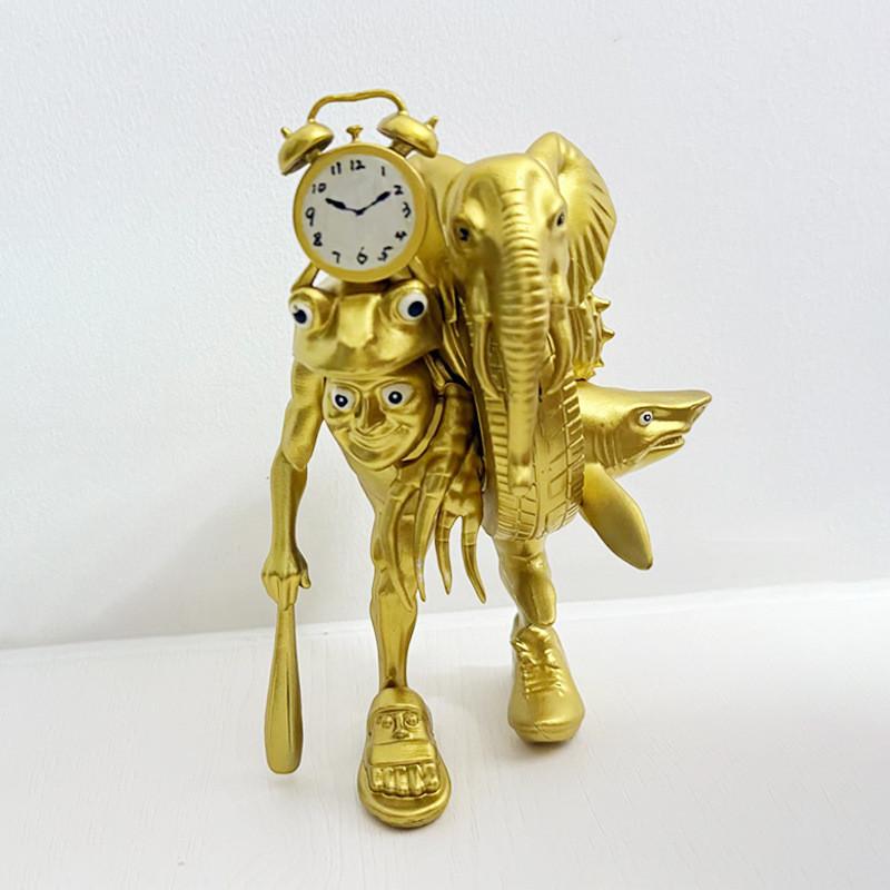 

Tungtungsahur Pvc Toy Collection For Display And Play Gold Fusion Monster