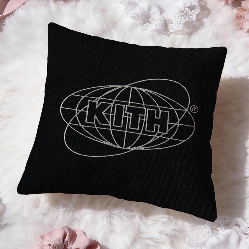 Classic Logo K-KITH Cushion Cover Premium Comfort Reversible Pillow Cove -Two In One Design for Any Room & Car Interior