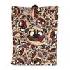 Colored Pug Fun Puppy Ultra Soft Lightweight Flannel Sofa Bed Blanket