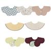 Konny Baby Bib Baby Absorbent and Quick For Girls and Baby Baby Shower 7 Ivory Neutral Butter Lily [Konny] Set, Bib, 360° Rolling, Drying, Simple,