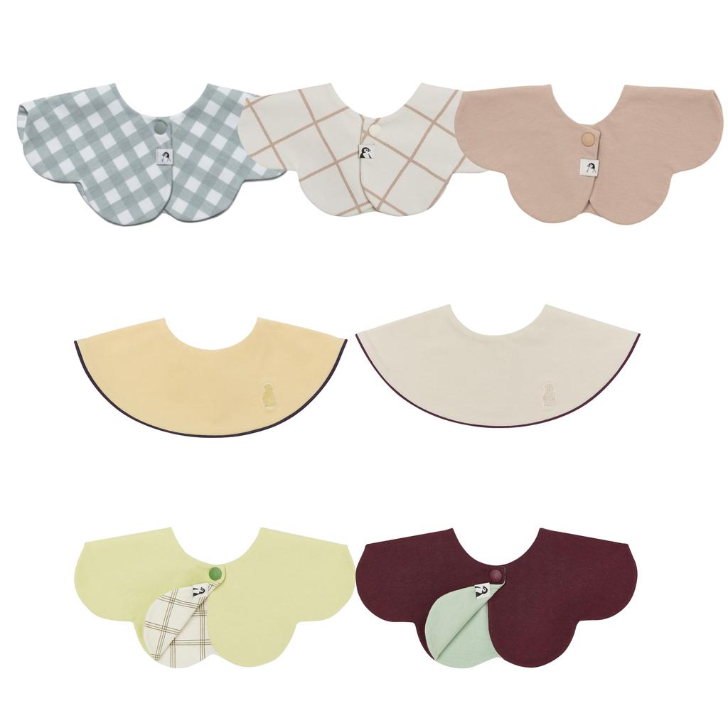 Konny Baby Bib Baby Absorbent and Quick For Girls and Baby Baby Shower 7 Ivory Neutral Butter Lily [Konny] Set, Bib, 360° Rolling, Drying, Simple,
