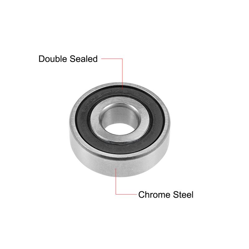 X Autohaux Universal Deep Groove Ball Bearing 6202-12-2RS Double Sealed Chrome Steel Z2 12x35x11mm Lever Bearings Accessories