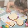 NUOBESTY Wooden Gear Craft 15 Inch Natural Wood Slices for DIY Craft Kit for Educational Craft Home Decoration Set, Pieces, 0.79-1.57 Diameter,