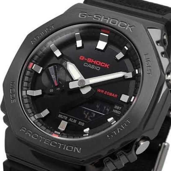 Watch CASIO G-Shock Metal Covered Cloth Band 20ATM GM-2100CB-1AER Japan Store