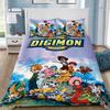 Cartoon Cover Pillowcase Bedding Set  D-DigimonS Greymons Adult Boy Girl Bedroom Decoration Children Single Double Large Size