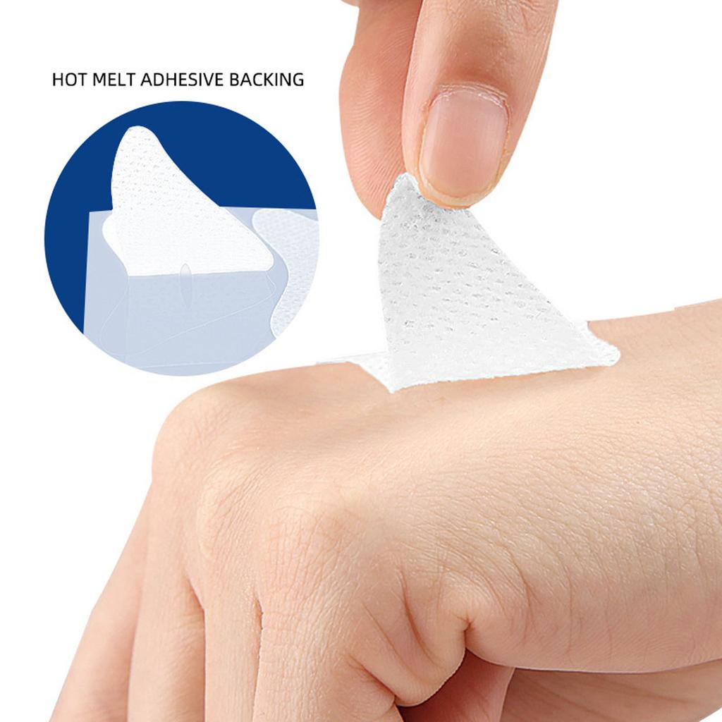 100 Sheet Micropore Mouth Tape Adhesive PE Micropore Mouth Sticker for Children Adults Transparent White