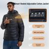 Smart Heated Cotton Jacket: Adjustable, Multi-Zone, Constant Temperature, Hooded Winter Coat for Men and Women.