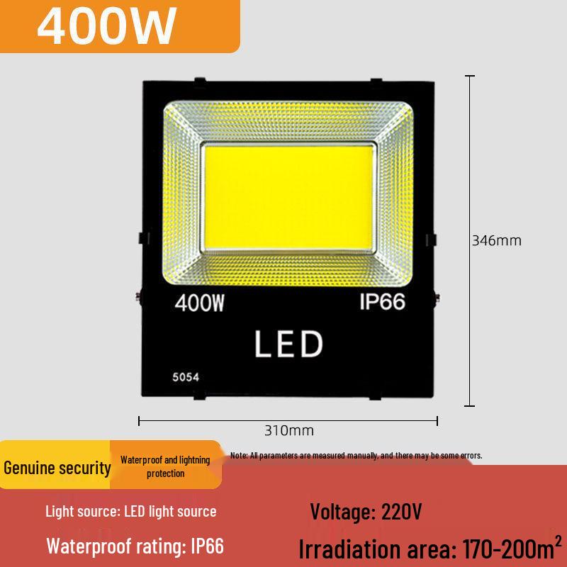 30W/50W Waterproof LED Floodlight: Warm Outdoor Spotlight for Courtyards & Advertising