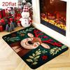 Christmas Reindeer Door Mat, Soft Non-Slip Indoor and Outdoor Entry Rug, Entryway Carpet for Home Decor