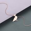 Kinitial Stainless Steel Duck Charm Necklaces Animal Jewelry Cute Bird Pendant Necklace For Women Girl Birthday Gift Wholesale