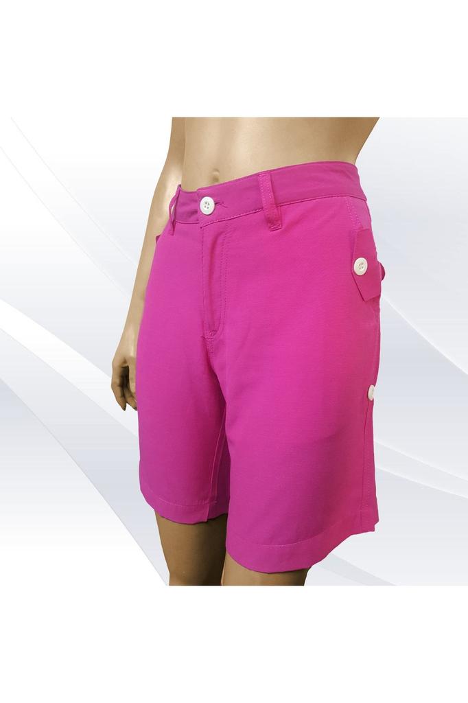 Women's Fashion Big Size Shorts & Bermudas Ecru Plus Size Cotton Shorts