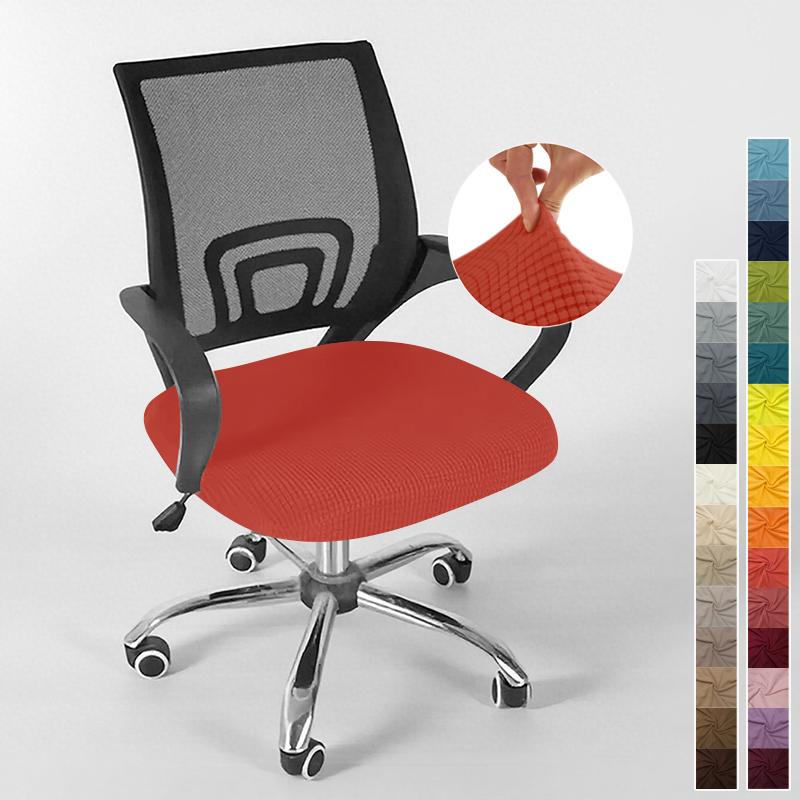 Cover For Computer Chair With Armrests Knitted Jacquard Cover For Swivel Office Chair Jacquard Seat Cover Computer Chairs