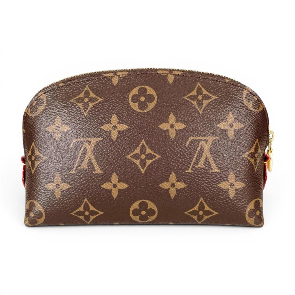 Pristine LOUIS VUITTON Pochette Pochette Cosmetic PM Brown Monogram Canvas Women Used
