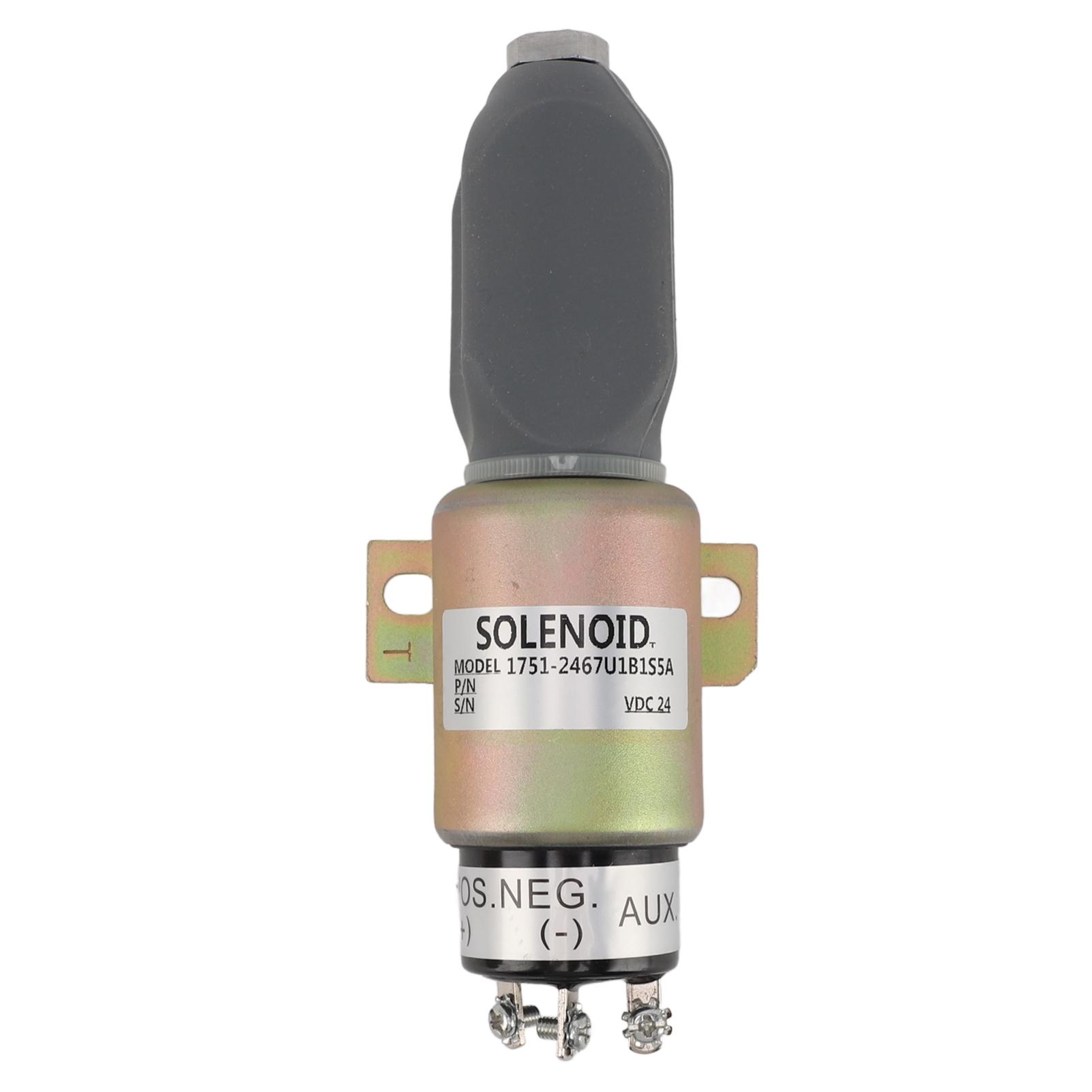 

24V Fuel Stop Solenoid Switch 1751 2467U1B1S5A Accurate Shut Off Solenoid Switch Engine Replacement