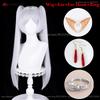 Parrucca Cosplay Frierenn 95cm Argento Bianco Resistente al Calore Capelli Sintetici Per Costumi da Donna Parrucca Cosplay Anime Halloween