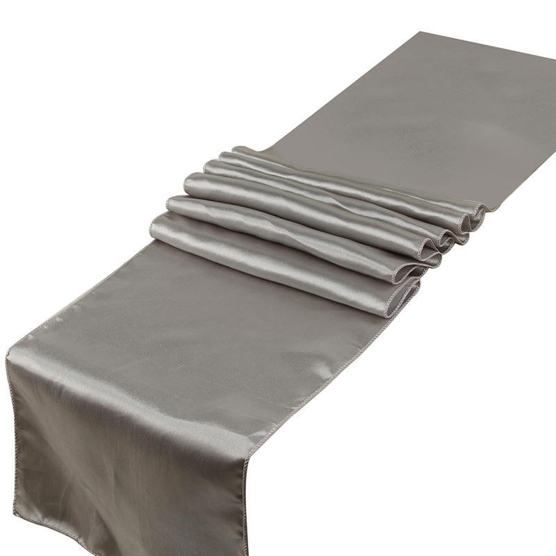 Runner da Tavolo Fasce Elegante Tinta Unita Raso Copritavolo per Casa Matrimonio Banchetto Festa Festival Catering Decorazione Tavolo MYY