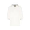 OLIVIA HASSLER Three-Quarter Sleeve Collared Blouse_Ohembl902