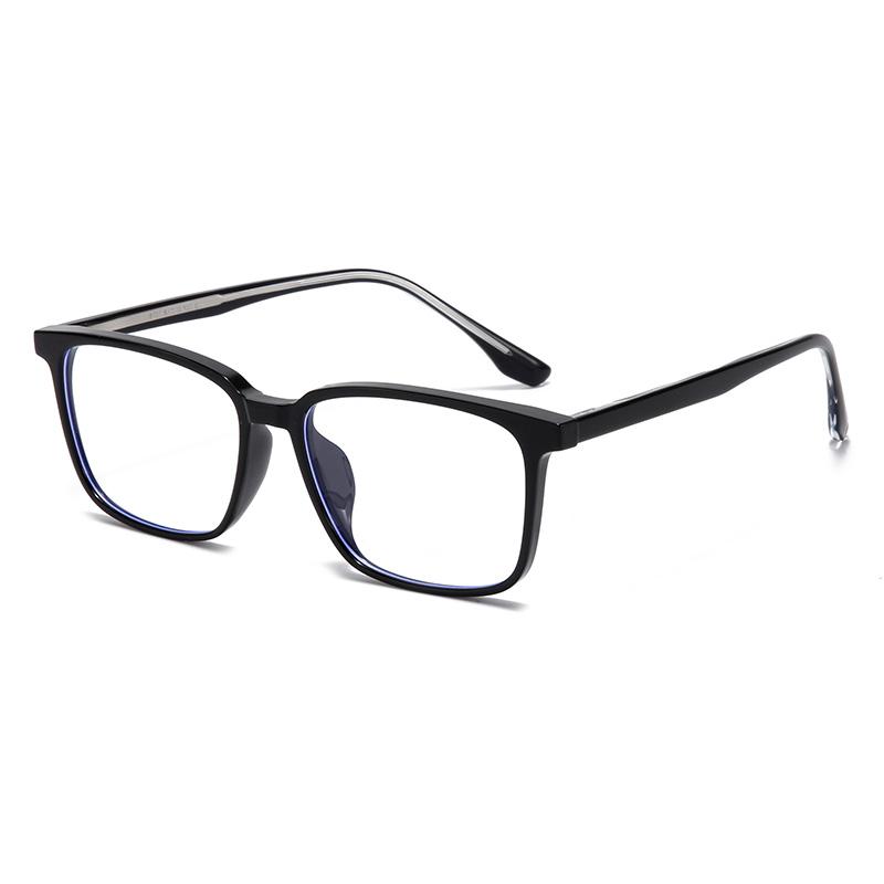Transparent Gray Frame Blue Light Blocking Computer Eyeglasses Women Men TR90 Square Prescription Spectacles 0 -0.5 -0.75 To -6