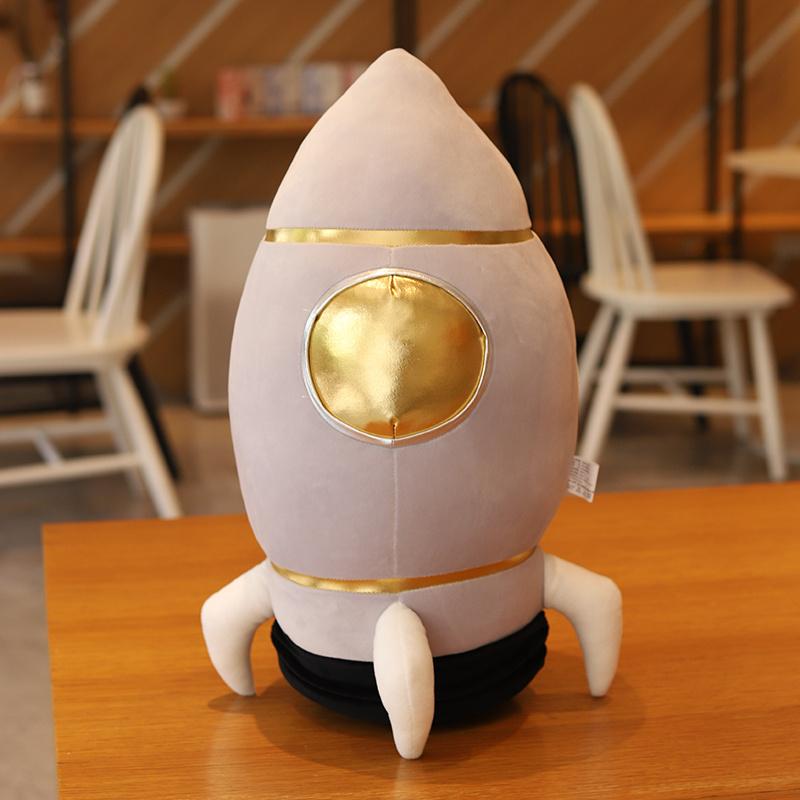Pluche Astronaut En Ruimteschip Speelgoed Gevuld Zacht Sciencefiction Type Zachte Pop Kinder Speelgoed Creatief Speelgoed Kinder Verjaardagscadeau 30cm beige