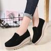 2024 Spring Platform Women Shoes Flats Sneakers Suede Leather Women Casual Shoes Slip On Flats Heels Creepers Moccasins