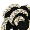 Camellia Small Brooch Rhinestone Inlay Dazzling Alloy Pin Sweater Coat Dress Suit Lapel Badge Jewelry Accessory