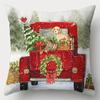Christmas Theme Pillowcase New Year Gift Car Christmas Tree Pillow Cover Home Room Decoration Living Room Sofa Cushion Cover