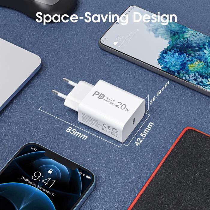 20w chargeur usb c pour iphone 13 12-12 13 pro-12 13 pro max-11pro-11 pro max-se 2020-xr-xs-x-xs max-12 mini,pd-quick charge r[136]