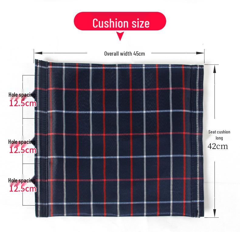 Breathable Soft Oxford Cloth Wheelchair Cushion and Backrest Set 45x42