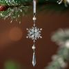 Snowflake Ornaments 2D Acrylic Snowflake Pendant Charm Christmas Ornaments For Winter Party Indoor Holiday Ceiling Office