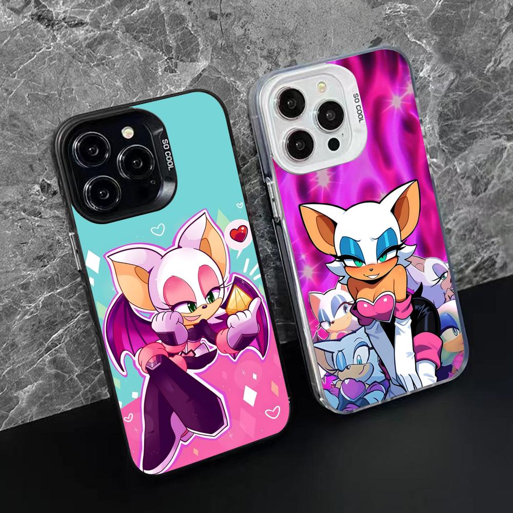 Anime Rouge Phone Case for iPhone 17 16 15 14 13 12 11 X XR XS Air Pro Max Plus Black Colorful Silver Cover