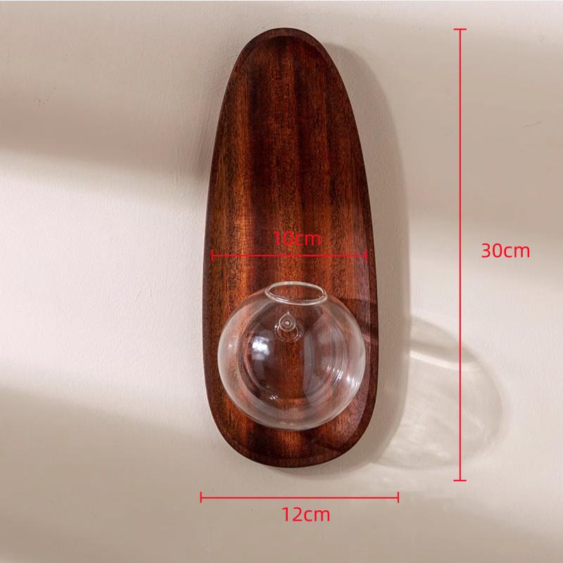 Vază de sticlă de perete Ghiveci de flori Decorațiune perete de fundal Pandantiv acvariu Vas hidroponic Accesorii decorațiuni casă